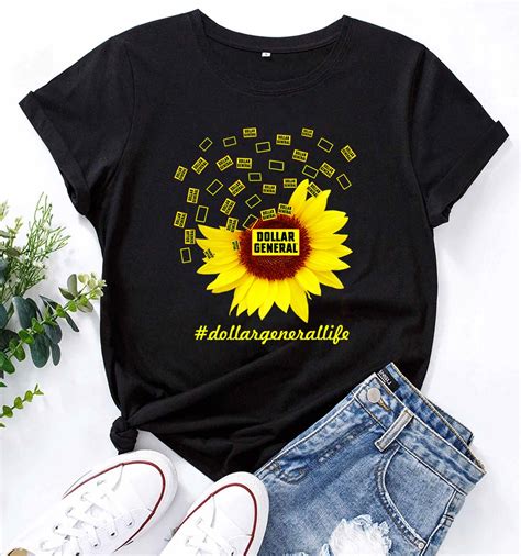 Dollar General Life Sunflower T Shirt Funny Dollar General Etsy