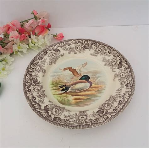 Spode Dinner Plate Woodland Mallard China Plate No S3422p Etsy