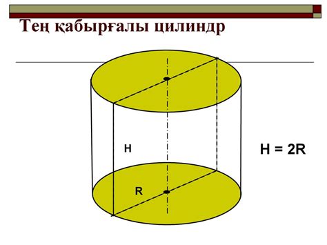 Цилиндр және оның элементтері - презентация онлайн