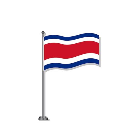 Premium Vector Illustration Of Costa Rica Flag Template