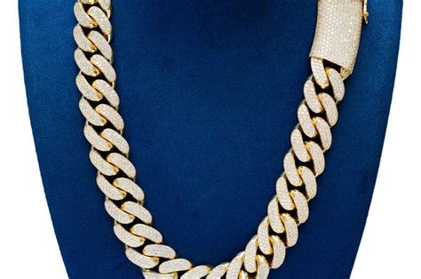 Icebox Mm Miami Cuban Link Diamond Necklace K Solid Gold Ctw