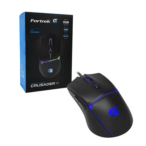 Mouse Gamer Fortrek G Crusader Rgb Usb Dpi Preto