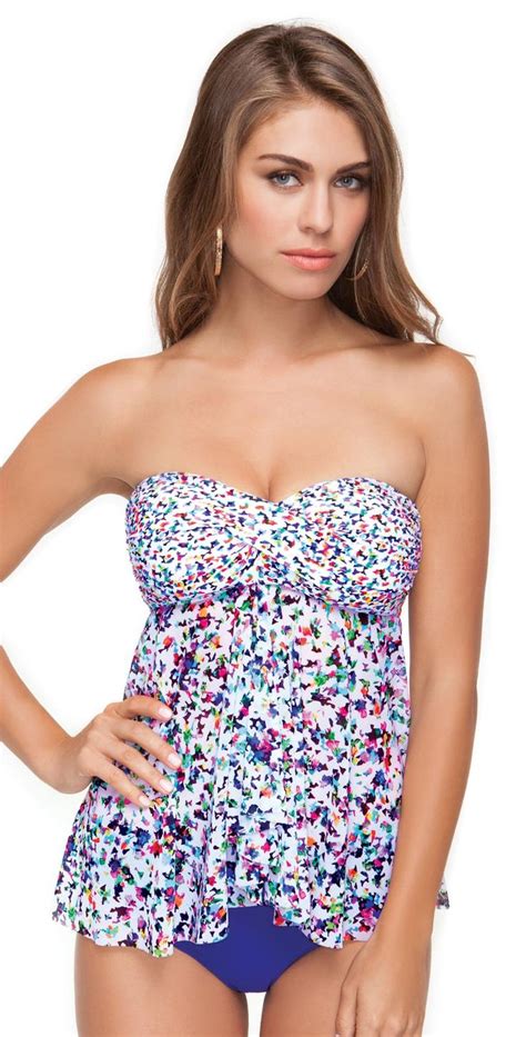 Profile By Gottex 2014 Beach Glass Flyaway Tankini Bikinis Chicas Trajes De Baño Bonitos