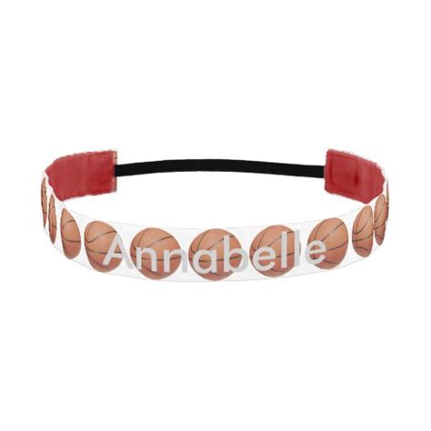 Basketball Personalized Athletic Headband | Zazzle