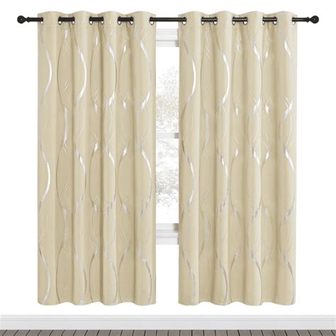 Nicetown Blackout Curtains For Bedroom 108 Inches Long Room Darkening Grommet Curtains For