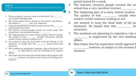 Soal And Kunci Jawaban Pelajaran Bahasa Inggris Kelas 10 Halaman 90 Task