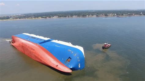 4 Crew Members Still Trapped Inside Capsized Ship Youtube