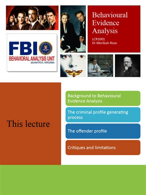 Behavioural Evidence Analysis 2 Pdf Offender Profiling Crime Scene