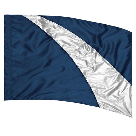 Navy Silver Sewn Flag 5538580 Band Shoppe