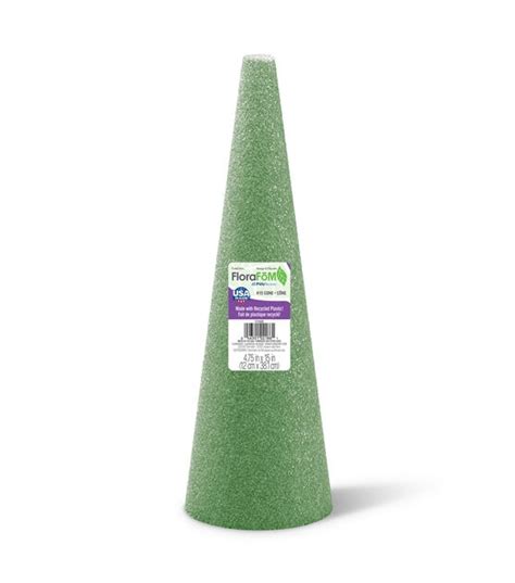 Floracraft 15 Green Florafom Cone Joann