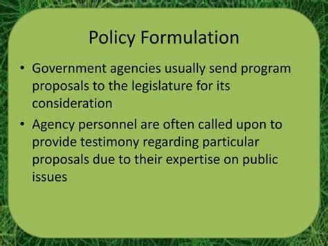 public policy program administration