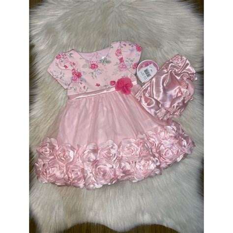 Vestido Nanette Baby Rosa Festa Importado Shopee Brasil