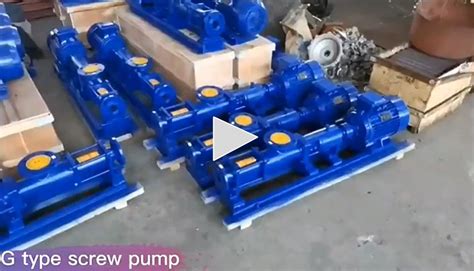 G Series Single Screw Pumps Single Screw Pump Single Screw Pump Working