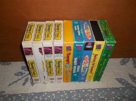 Lot of 11 Rare BARNEY & and Friends VHS Tapes Educational Time