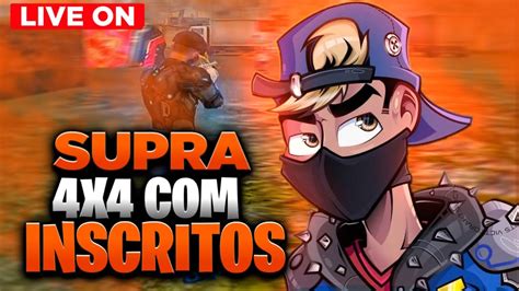 LIVE FF FREE FIRE AO VIVO 6X6 4X4 INSCRITOS SALA