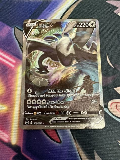 Lugia V Alt Art 186 195 Full Art 2022 Silver Tempest Pokemon Card Mint