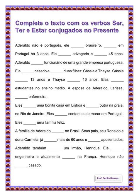 10 Atividades Sobre Verbos Presente Simples Interrogativo Em Inglês