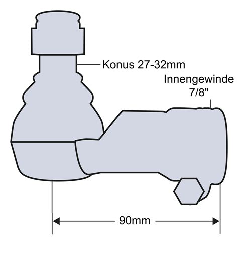 Kugelgelenk Rechts Konus Mm F R Ford New Holland