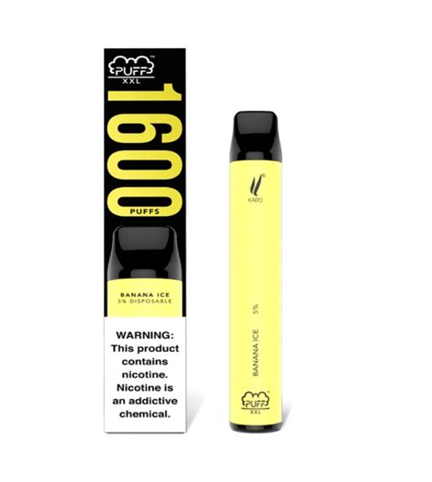 Puff XXL Banana Ice Disposable Vape - Puffholic Vape