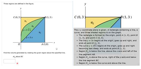 Solved Three Regions Are Defined In The Figure The Xy Chegg