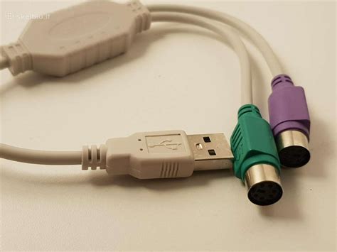 1pc Usb Male To Ps 2 Ps2 Female Converter Cable Skelbiu Lt