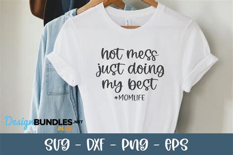 Hot Mess Just Doing My Best Mom Life Svg