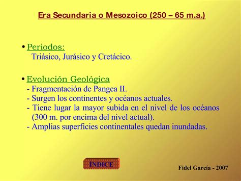 Eras Geologicas Ppt