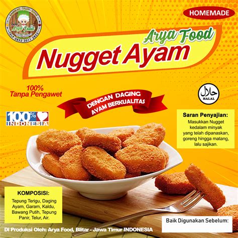 Nugget Ayam Home Mademakanan Beku250grhalalcod Bayar Ditempat