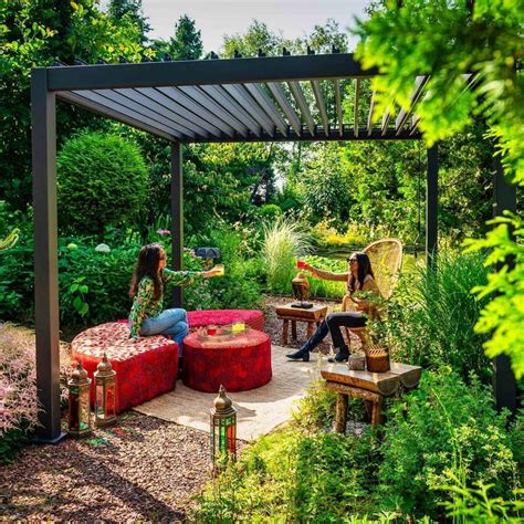 Chalet Jardin Pergola Bioclimatique autoportée Ombréa 3 6 x 3 6