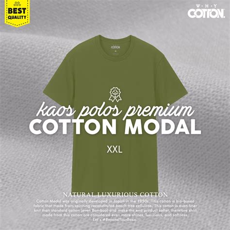 Jual Big Size Kaos Polos Premium WHYCOTTON Tencel Katun Modal UNISEX