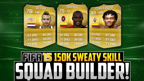 Fifa K Sweaty Hybrid Skill Squad Builder Ft Ibarbo Cuadrado