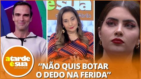 Sonia Abrão critica discurso de Tadeu Schmidt em eliminação de Jade