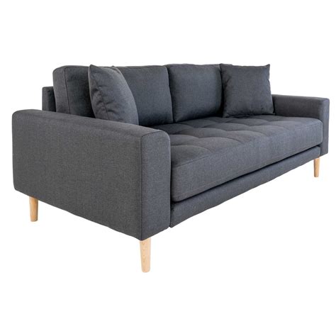 Sofa Dagmarri 180 Cm Ciemnoszara Selsey