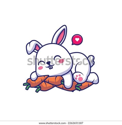 Cute Rabbit Hug Carrot Cartoon Vector Stock Vector (Royalty Free) 2262651187 | Shutterstock