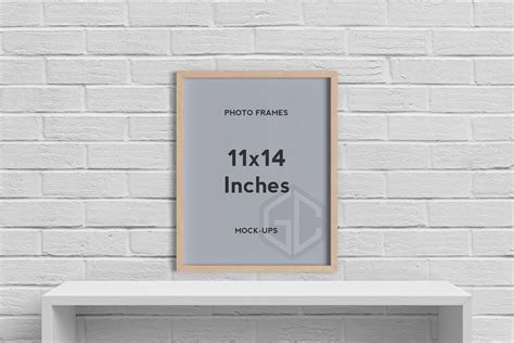 beautiful  inches photo frames mockups