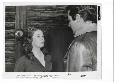 Vintage 8x10 Photo Susan Hayward And Charlton Heston In The Presidents