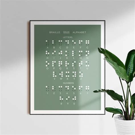 Braille Letters Numbers Etsy