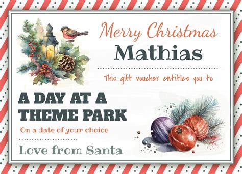 Free Christmas Gift Certificate Template