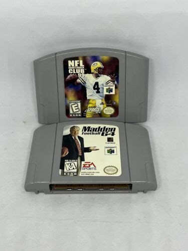 Nes 64 2 Games Nfl Quarterback Club 99 Madden Fb 64 Bundle Nintendo