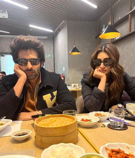 Kartik Aaryan Kriti Sanon Indulge In Fun Instagram Banter During Shehzada Shoot Bollywood