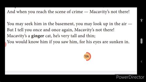 English Unit Iv Poem Macavity The Mystery Cat Youtube