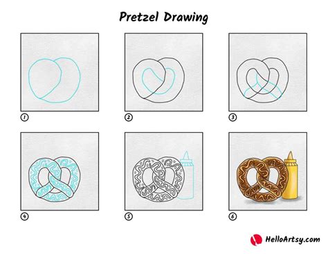 Pretzel Drawing Helloartsy