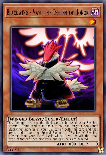 Yu Gi Oh Wiki Blackwing Vayu The Emblem Of Honor