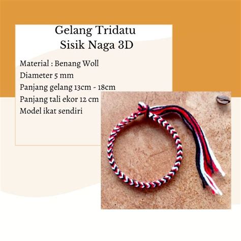 Jual Mysamayu Gelang Tridatu Sisik Naga Original Khas Adat Bali Asli