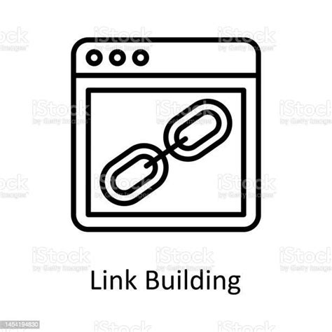 링크 건물 벡터 개요 아이콘 디자인 그림입니다 흰색 배경에 디자인 및 개발 기호 Eps 10 파일 0명에 대한 스톡 벡터 아트