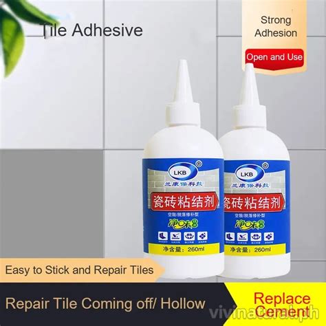 [ready Stock] Tile Adhesives 260ml Sealer Grout Crack Filling Strong Adhesive Floor Tile Healant