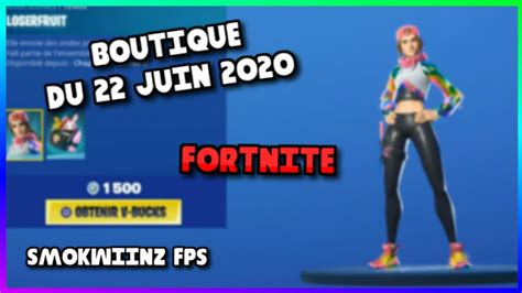 New Boutique Fortnite Du 22 Juin 2020 Item Shop Ps4xboxpc Youtube