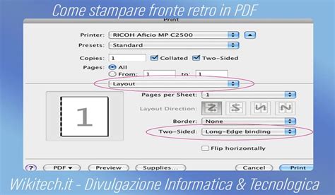 Come Stampare Fronte Retro PDF Printer Retro Border