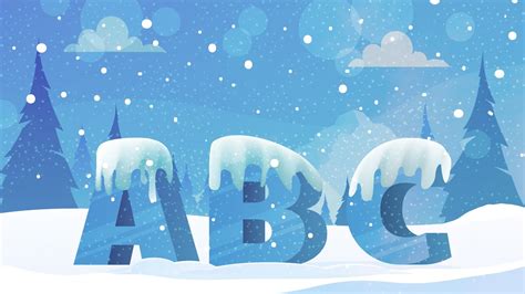 Winter Alphabet Learn Your Abcs Early Childhood Education Learn