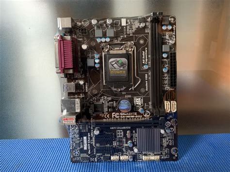 เมนบอร์ด Gigabyte Ga H81m Ds2 Socket 1150 Ddr3 Noฝาหลัง สวยๆพร้อมใช้